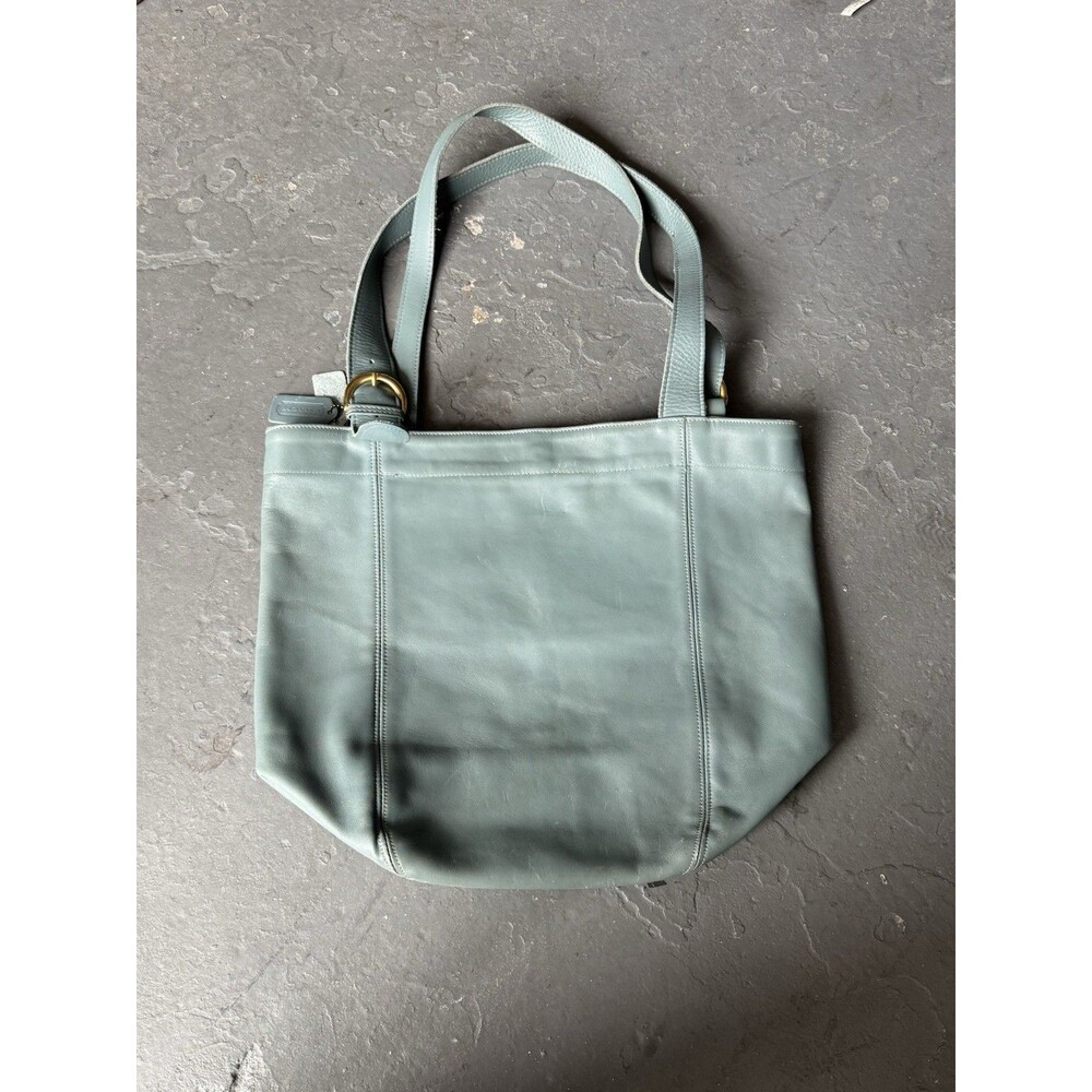 Vintage Coach 4082 Soho Large Leather Tote Bag USA Glove Tanned Ocean RARE
